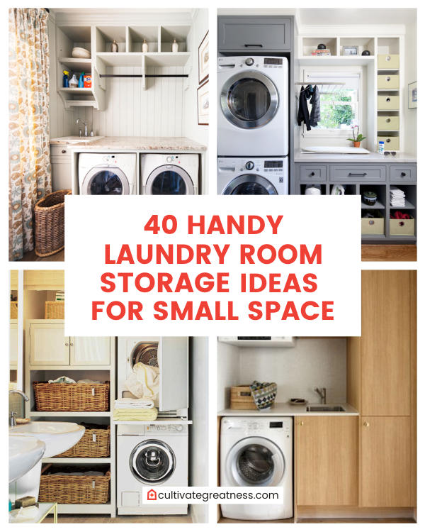 Handy Laundry Room Storage Ideas for Small Space